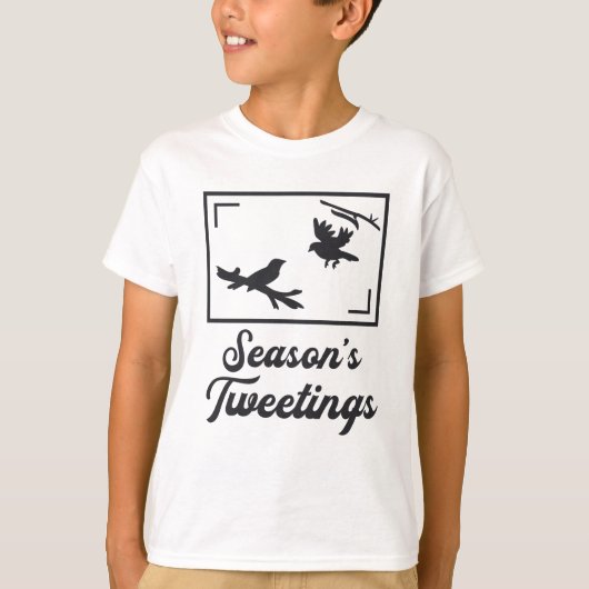 T-shirt Oiseaux observer la saison Tweeting Oiseaux Watche (Devant)