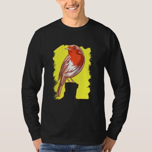 T-shirt Oiseaux observer Robins Faune Ornithologie (Devant)