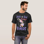T-shirt Oiseaux Oiseau Amant cadeau mignon (Devant entier)