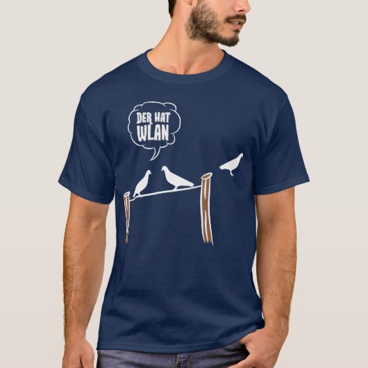 T-shirt Oiseaux Oiseau Amoureux Der Casquette WLAN Idée ca (Devant)