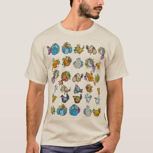 T-shirt Oiseaux & petits oiseaux (Devant)