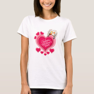 T-shirt Oiseaux romantiques sur une branche Saint-Valentin
