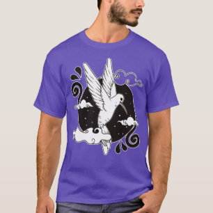 T-shirt Oiseaux Sifflements Volant Oiseaux Amusants Drôle