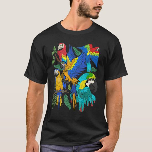 T-shirt Oiseaux tropicaux observer la jungle Animal Exotic (Devant)
