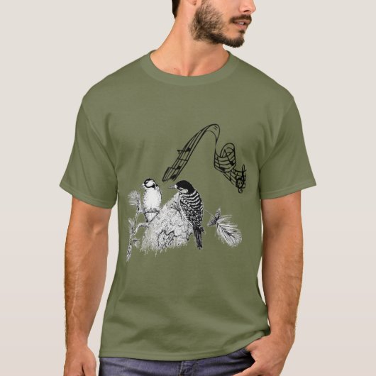 T-shirt Oiseaux vintages (Devant)