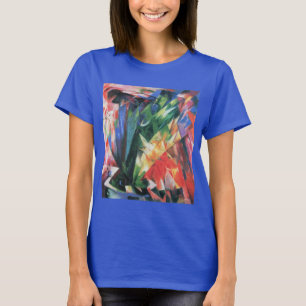 T-shirt Oiseaux (Vogel) par Franz Marc, Cubisme Vintage Ar