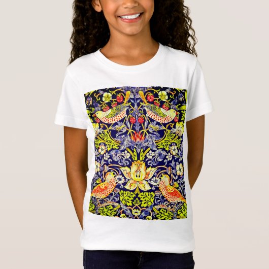 T-Shirt Oiseaux Voleurs de Fraises William Morris (Devant)