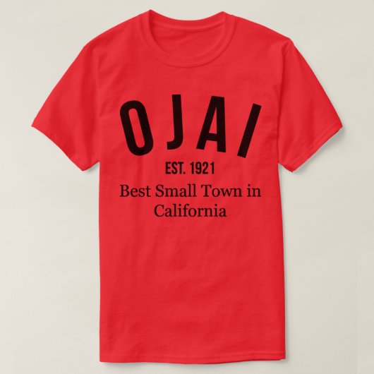 T-shirt Ojai Californie Meilleure petite ville manches lon (Design devant)