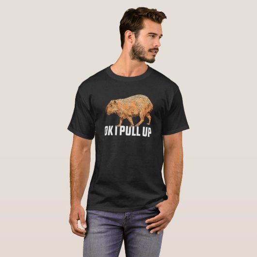 T-shirt Ok J'Ai Tiré Capybara Capybara Meme Ok Je Tirais V (Devant entier)