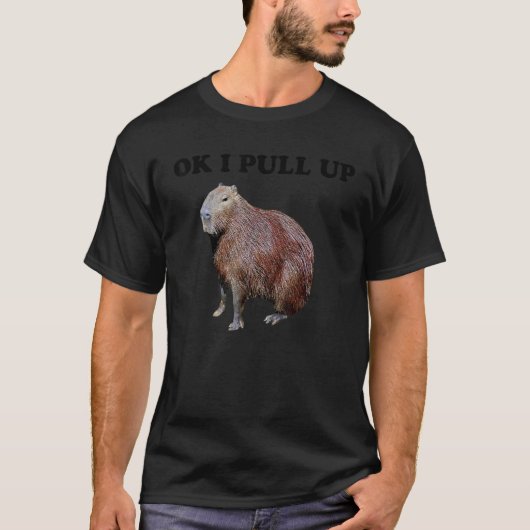 T-shirt Ok je monte Capybara (Devant)