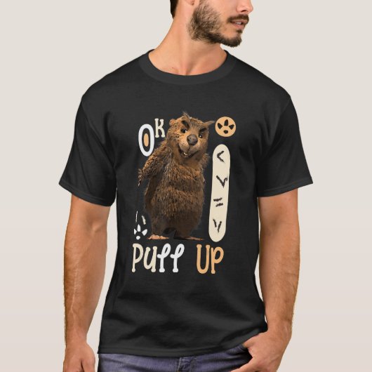 T-shirt Ok je monte Capybara (Devant)