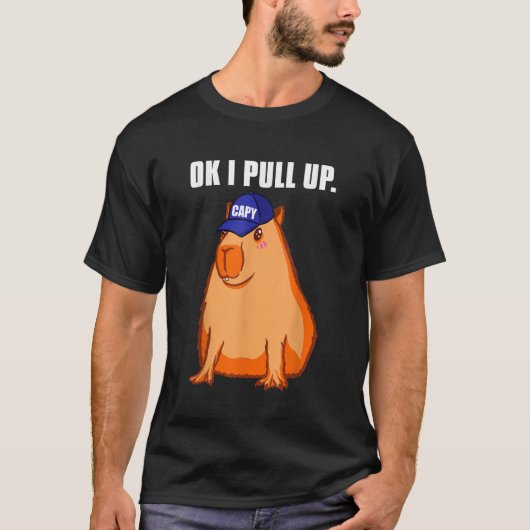 T-shirt Ok je monte Capybara (Devant)