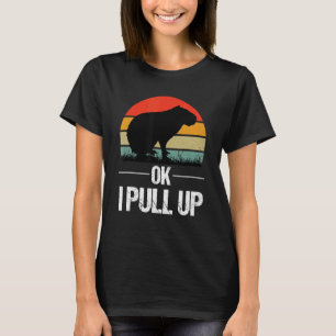 T-shirt Ok je monte capybara Rétro Vintage Ok je monte C