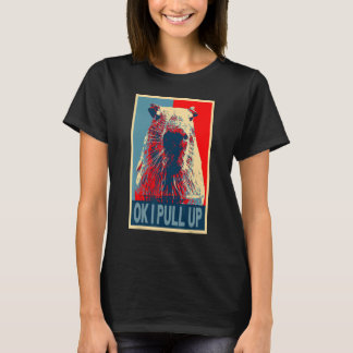 T-shirt ok je tire Meme Cute capybara retro vintage