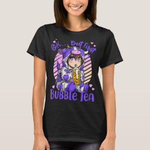 T-shirt Ok Mais Premier Buble Tea Boba Tea Cow Blue Kid