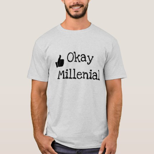 T-shirt "Ok Millenial" Chemises de satire d'Ok Boomer (Devant)