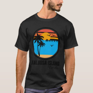 T-shirt Okaloosa Island Floride Coucher de soleil Ocean Pa