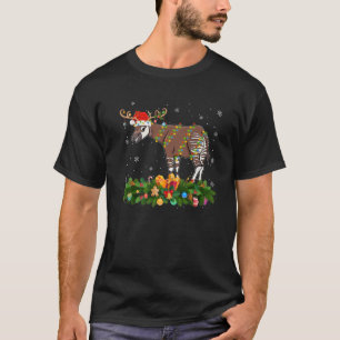 T-shirt Okapi Amoureux des animaux Reindeer Santa Hat Okap