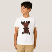 T-shirt Okapi Cute Forest Giraffe Zebra Giraffes Animal (Devant entier)