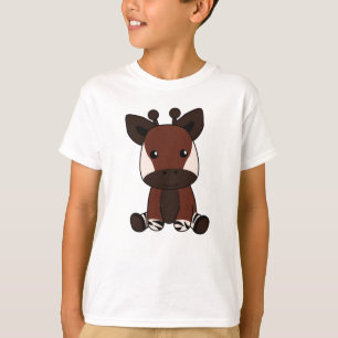 T-shirt Okapi Cute Forest Giraffe Zebra Giraffes Animal