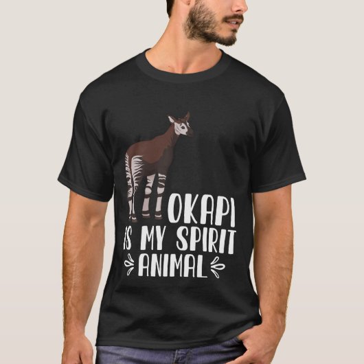 T-shirt Okapi est mon esprit animal (Devant)