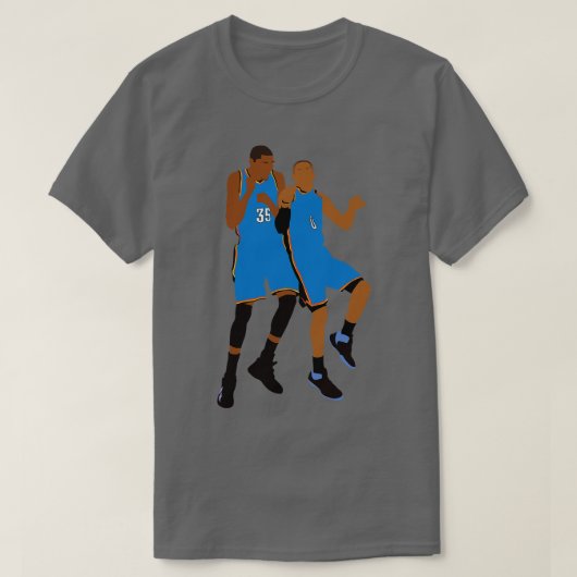 T-shirt OKC Thunder duo Durant Westbrook (Design devant)