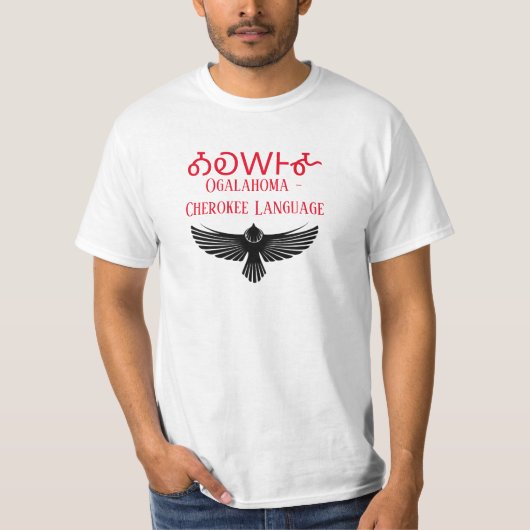 T-shirt Oklahoma Cherokee Langauge (Devant)
