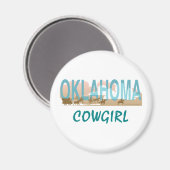 T-SHIRT Oklahoma Cowgirl Magneet (Voorkant / Achterkant)