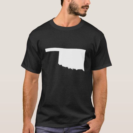 T-shirt Oklahoma en blanc et noir (Devant)