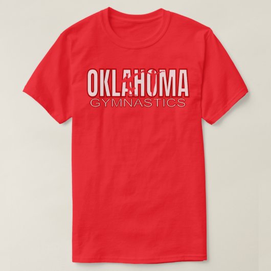 T-shirt Oklahoma Gymnastique Concours Gymnaste Tumbling (Design devant)
