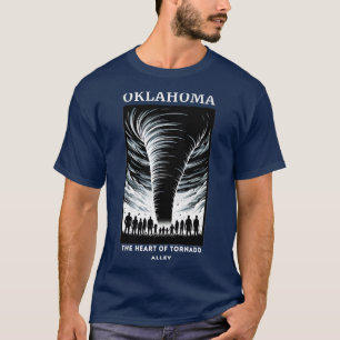 T-SHIRT OKLAHOMA LE COEUR DE TORNADO ALLEY
