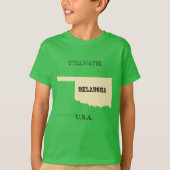 T-shirt - Oklahoma Map met City (Voorkant)