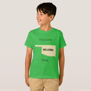 T-shirt - Oklahoma Map met City