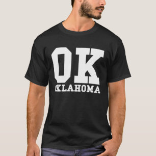 T-shirt Oklahoma OK minimaliste poche classique