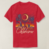 T-shirt Oklahoma Solar Eclipse 2024 Starry Night Solar Ecl (Design devant)