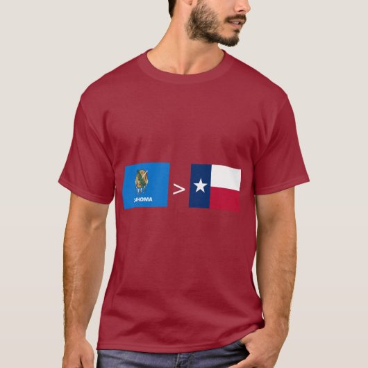 T-SHIRT OKLAHOMA > TEXAS (Devant)