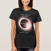 T-shirt Oklahoma Total éclipse solaire 8 avril 2024 (Devant)