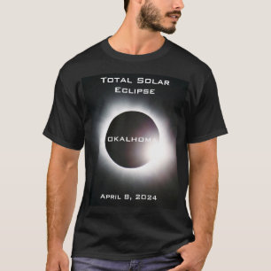 T-shirt Oklahoma Total éclipse solaire 8 avril 2024