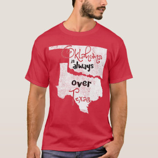 T-shirt Oklahomaeas Rivaux Okie Distressedshirt drôle