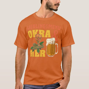 T-shirt Okra Vegetable Marshmallow Vegan Vegetarian