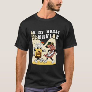 T-shirt Oktoberfest 2024 Sur My Wurst Behavior Retro Beer 