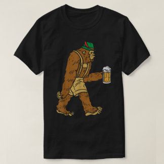 T-shirt Oktoberfest Bigfoot Beer Funny Drinking Shirt