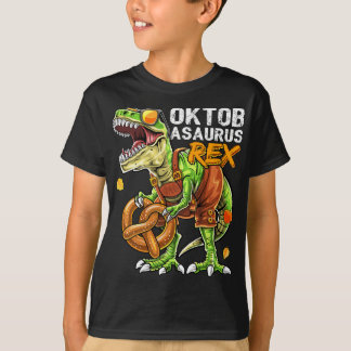 T-shirt Oktoberfest Dinosaur Lederhosen Costume bavarois G