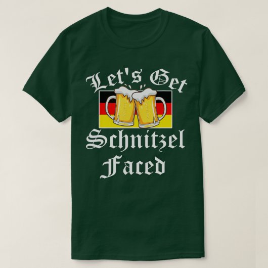 T-shirt Oktoberfest - Faisons face à Schnitzel face au Ger (Design devant)