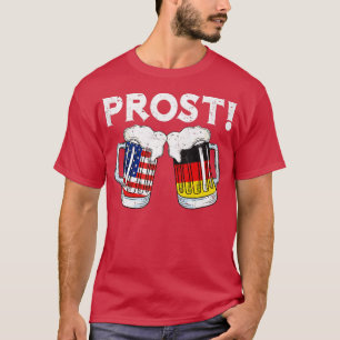 T-shirt Oktoberfest Hommes Femmes Allemande Drapeau Améric