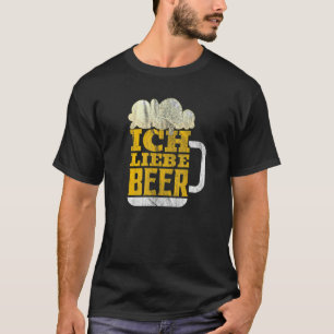 T-shirt Oktoberfest Ich Love Bière rétro Allemagne Bavaroi