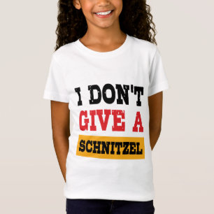 T-Shirt Oktoberfest ne donne pas Schnitzel drapeau alleman