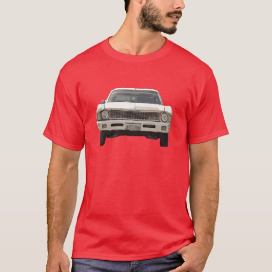 T-shirt old american car chevy nova funny (Devant)