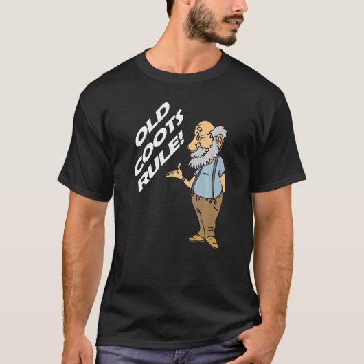 T-shirt Old Coots Rule Old Dud (Devant)