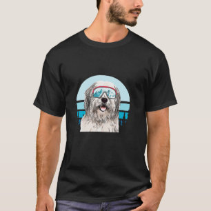 T-shirt Old English Sheepdog Ski Hiver Mountain Ski Do